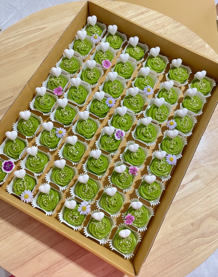 รับทำอาหารส่ง - ขนมไทยยกถาด ( 1 ถาด 48 กระทง) - 3