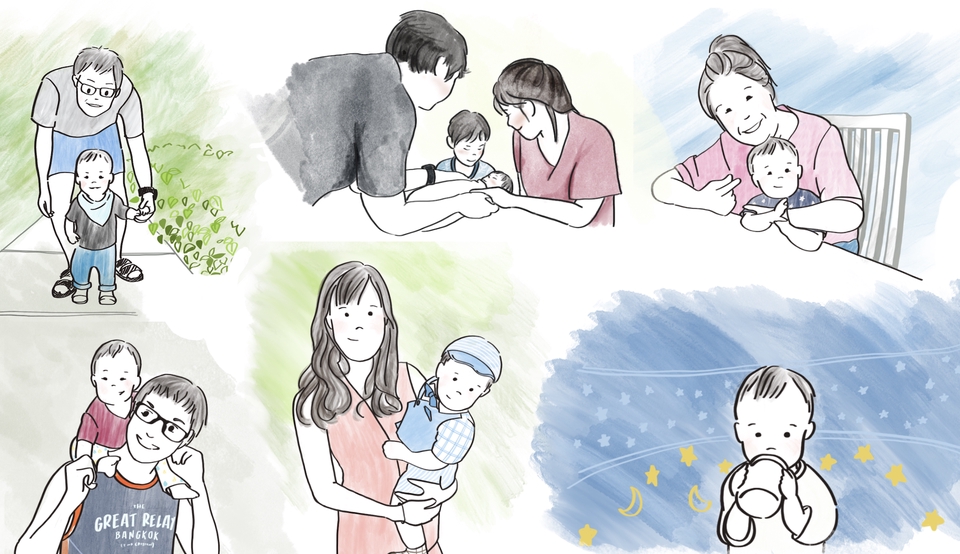 วาดภาพการ์ตูน ครอบครัว ภาพประกอบ โปรไฟล์ สำหรับเป็นของขวัญ จะวันจบ วันเกิด ไม่ซ้ำใคร ตามคาแรคเตอร์