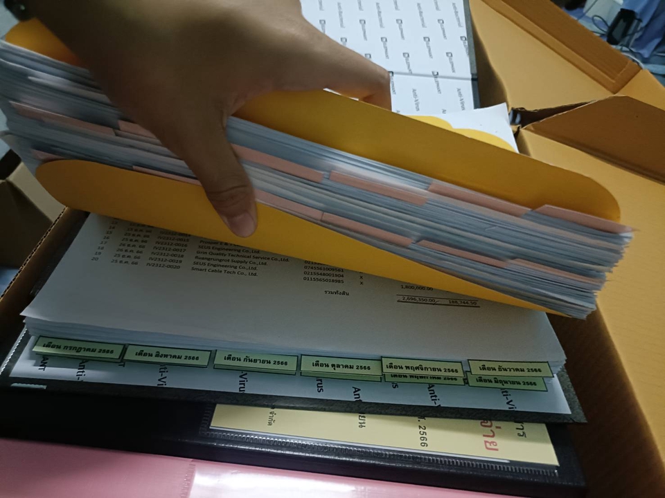 ทำบัญชีและยื่นภาษี - รับจัดเรียง !! เก็บเอกสาร !! รายได้ - ค่าใช้จ่าย ของบริษัท - 7