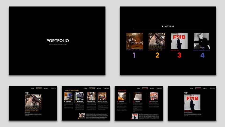 รับทำพอร์ตโฟลิโอและเรซูเม่ ออกแบบมืออาชีพ