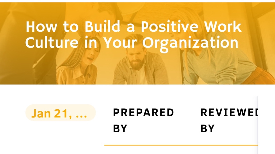 How to Build a Positive Work Culture in Your Organization