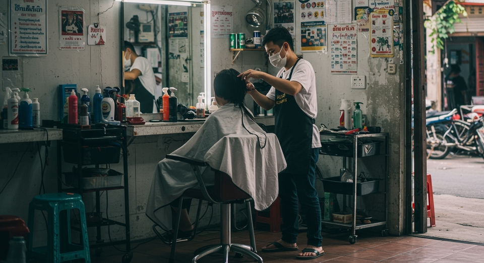 ช่างตัดผม - ตัดผมสไตล์เกาหลี จตุจักร — เปลี่ยนลุคให้สวยพริ้วเซ็ตง่าย - 1