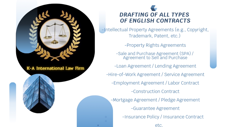 ทนายความ - Drafting of all types of English contracts/ร่างสัญญาทุกประเภท (ภาษาอังกฤษ) - 5