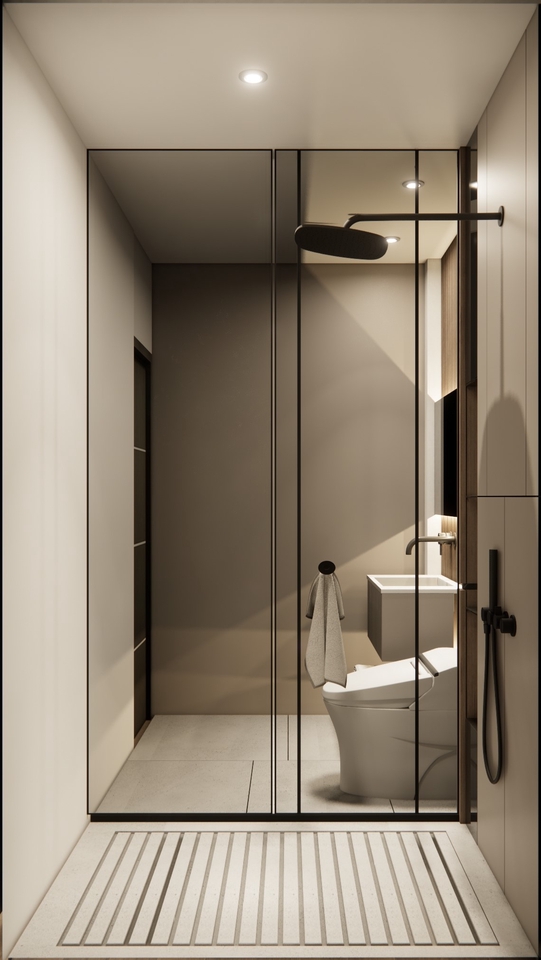 รับออกแบบตกแต่งภายในห้องน้ำหรู ออกแบบห้องน้ำสวย