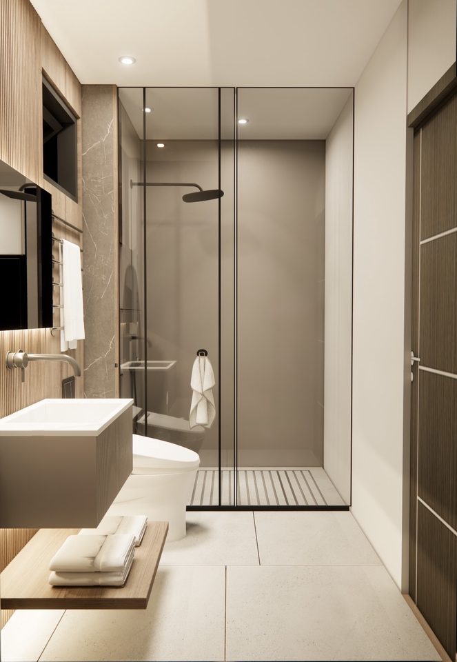 รับออกแบบตกแต่งภายในห้องน้ำหรู ออกแบบห้องน้ำ รีโนเวทห้องน้ำ