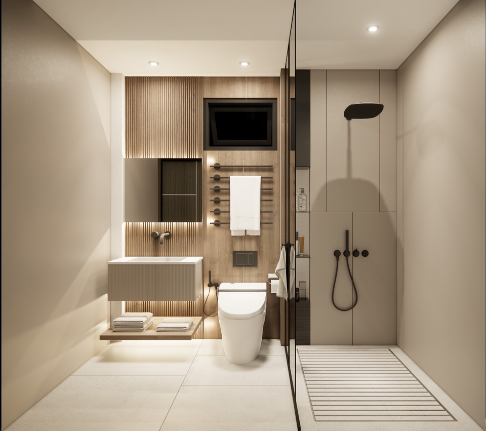 รับออกแบบตกแต่งภายในห้องน้ำหรู ออกแบบห้องน้ำ รีโนเวทห้องน้ำ