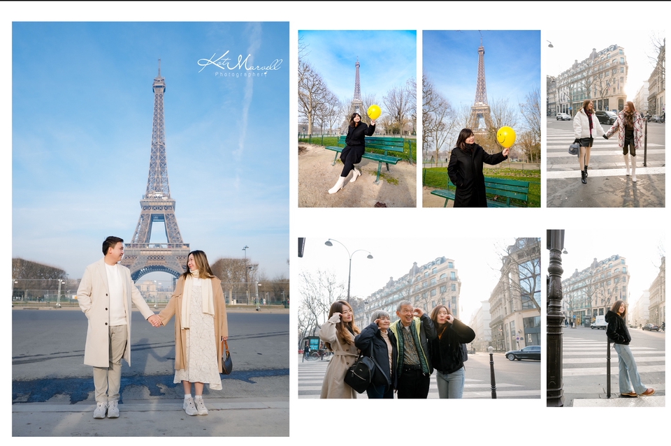 ผู้ช่วยช่างภาพกรุงเทพฯ ถ่ายภาพคู่รักท่องเที่ยวปารีส