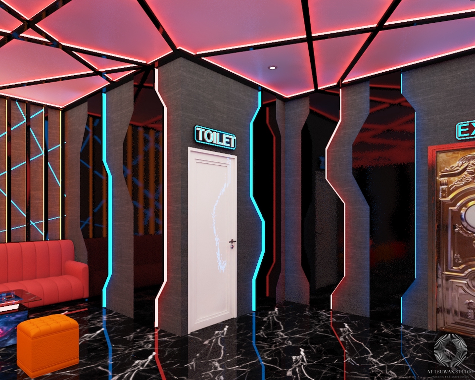 ออกแบบตกแต่งภายในและภายนอก - รับออกแบบห้อง KTV ราคาประหยัด - 6