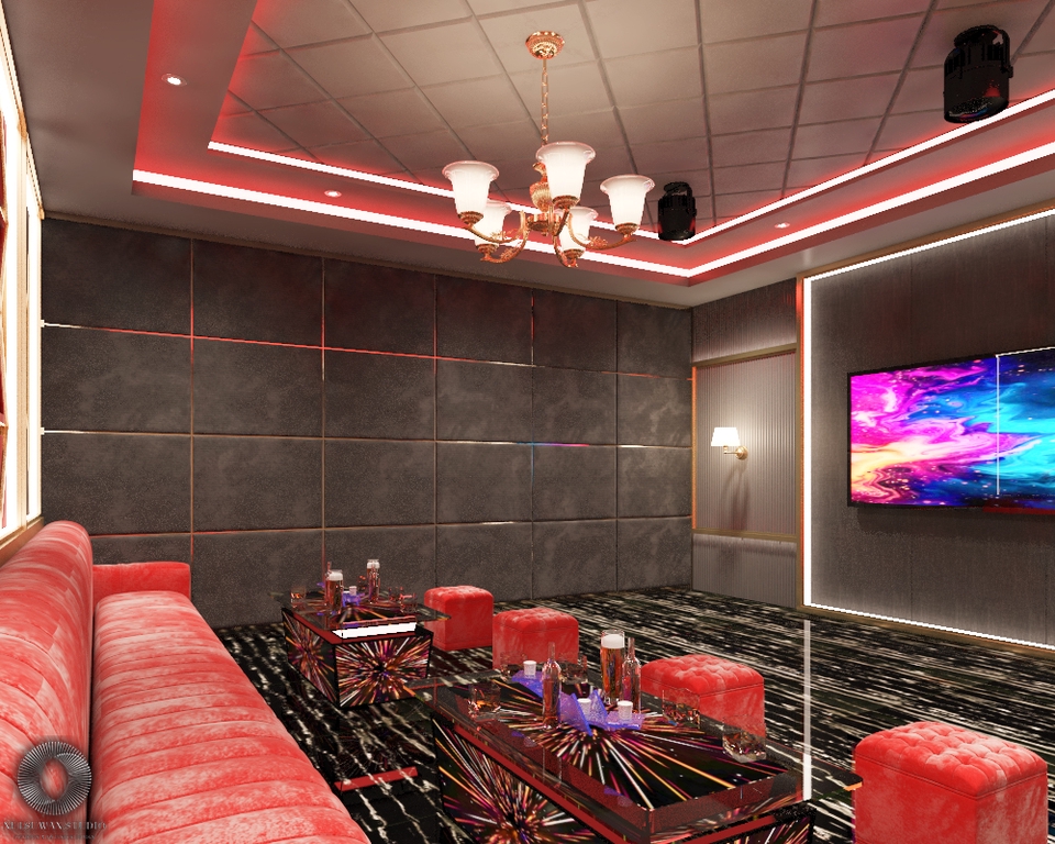 ออกแบบตกแต่งภายในและภายนอก - รับออกแบบห้อง KTV ราคาประหยัด - 7