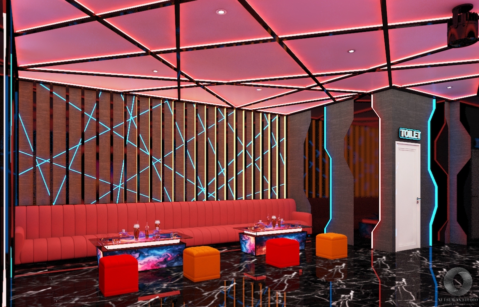 ออกแบบตกแต่งภายในและภายนอก - รับออกแบบห้อง KTV ราคาประหยัด - 5