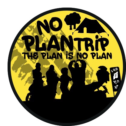 ออกแบบตัวการ์ตูนนักท่องเที่ยว สไตล์ญี่ปุ่น ขี่มอเตอร์ไซค์ No Plan Trip