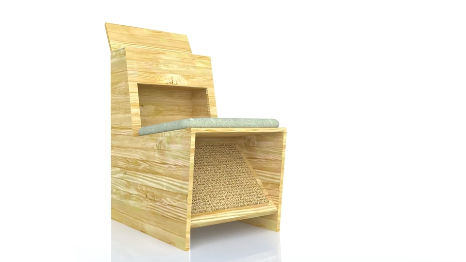 3D Perspective - ออกแบบบ้านแมว กรงแมว เฟอร์นิเจอร์แมว - 8