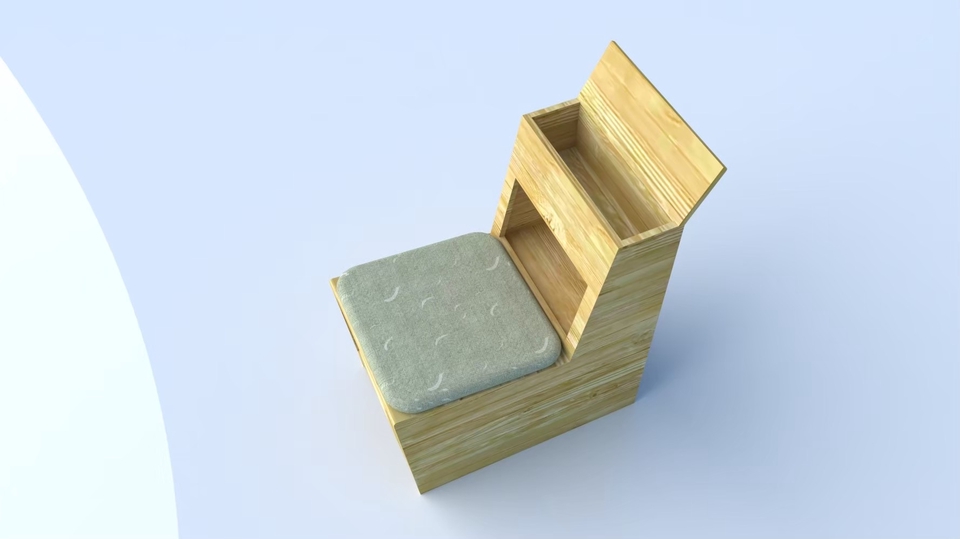 3D Perspective - ออกแบบบ้านแมว กรงแมว เฟอร์นิเจอร์แมว - 7