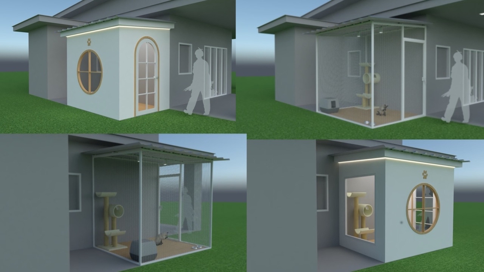 ออกแบบบ้านแมว กรงแมว