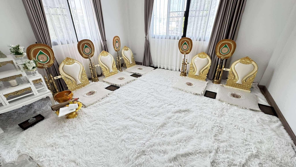 จัดพิธีสงฆ์ ครบรูปแบบ นิมณฑ์พระ 5 รูป