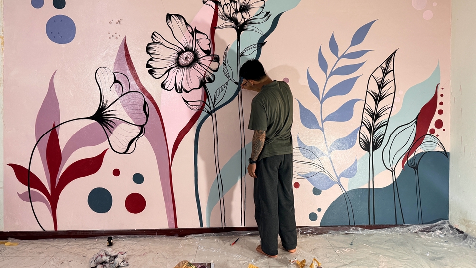 รับงานเพ้นกำแพง วาดภาพ งานศิลปะทุกชนิด