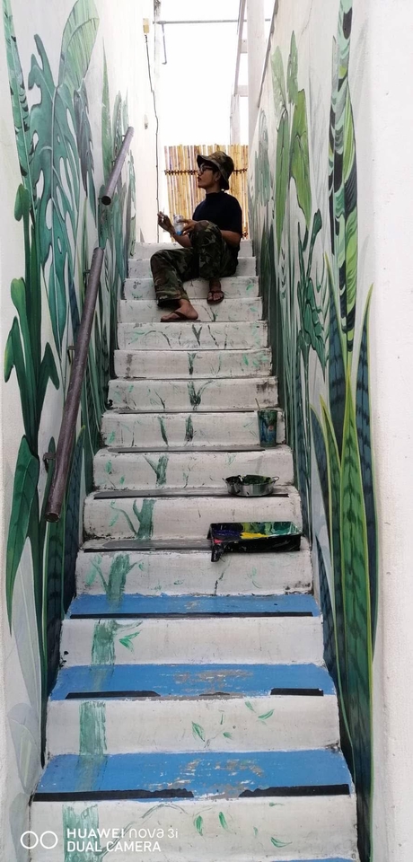 เพ้นท์ผนัง - รับเพ้นท์กำแพง - 14