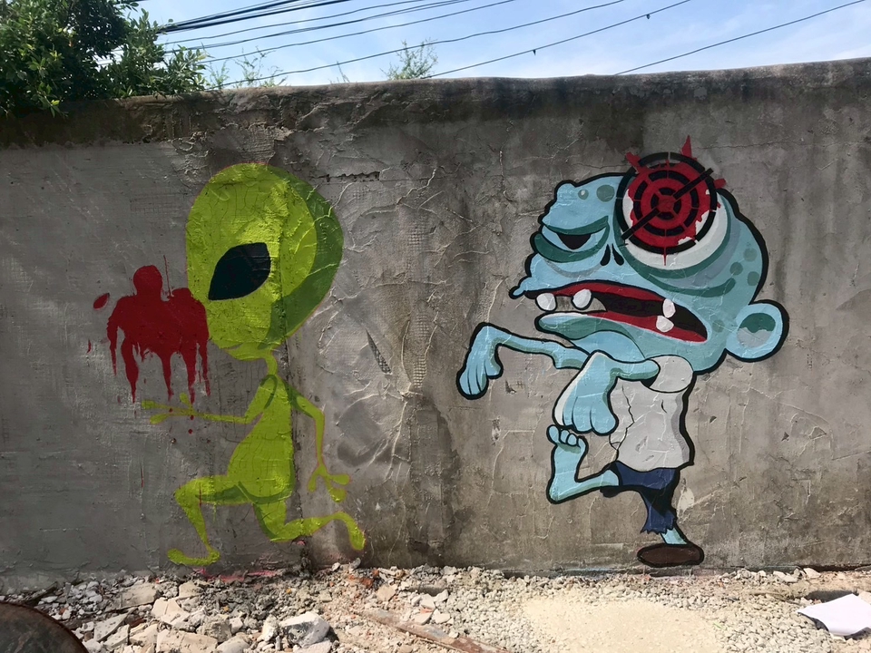 เพ้นท์ผนัง - รับเพ้นท์กำแพง - 5