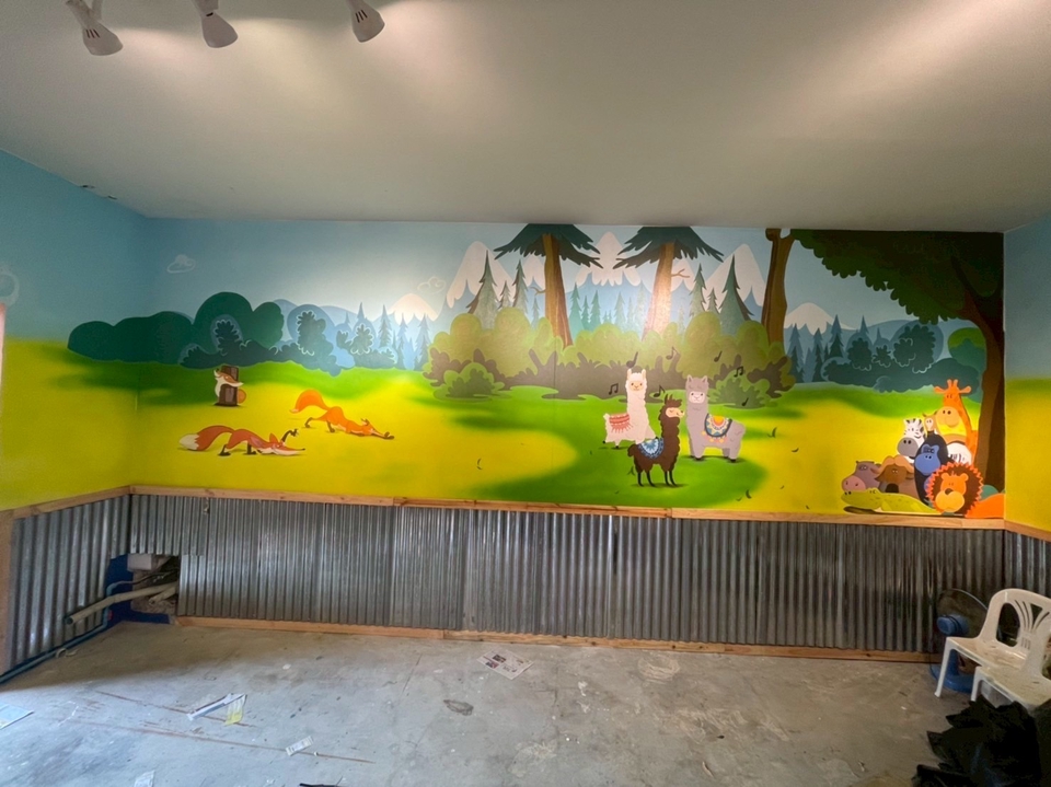 เพ้นท์ผนัง - รับเพ้นท์กำแพง - 10