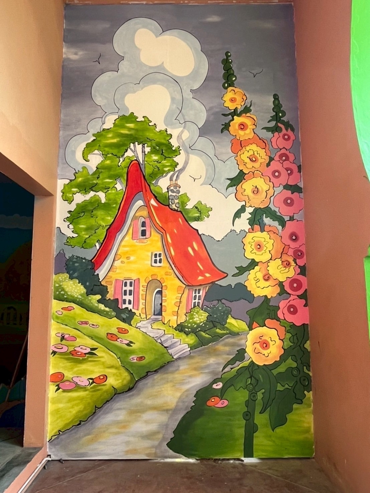 เพ้นท์ผนัง - รับเพ้นท์กำแพง - 19