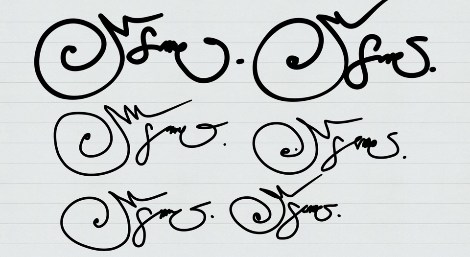 ลายเซ็นต์มงคล ออกแบบลายเซ็นต์ภาษาอังกฤษ