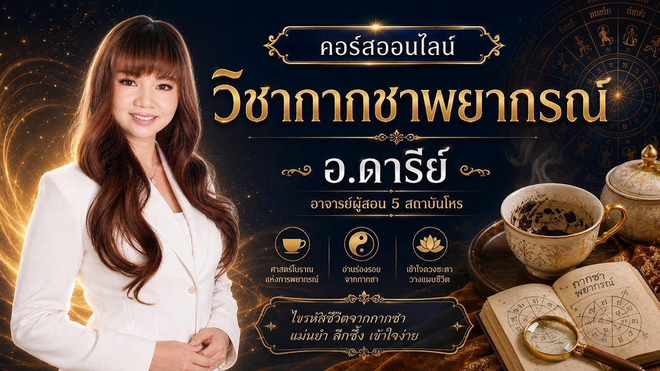 เรียนดูดวงไพ่ยิปซี กับ อ.ดารีย์ สอนดูดวงออนไลน์ ไพ่ยิปซีแม่นยำ เข้าใจง่าย