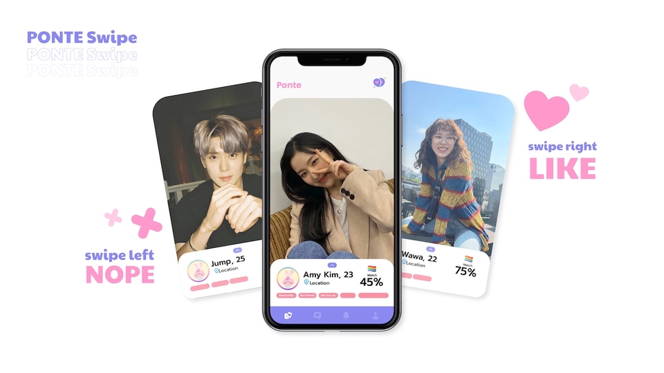 ออกแบบ CI - Ponte Dating App - 5