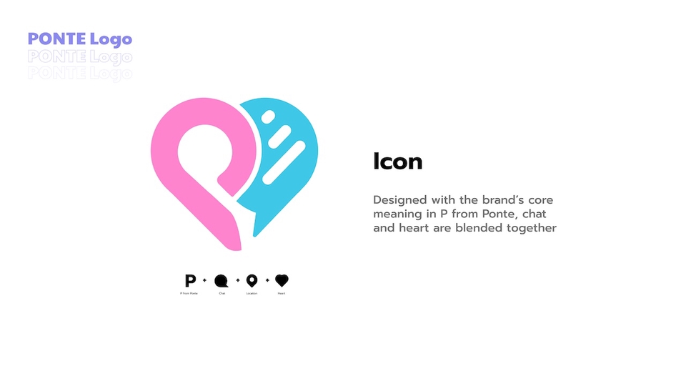 ออกแบบ CI - Ponte Dating App - 2