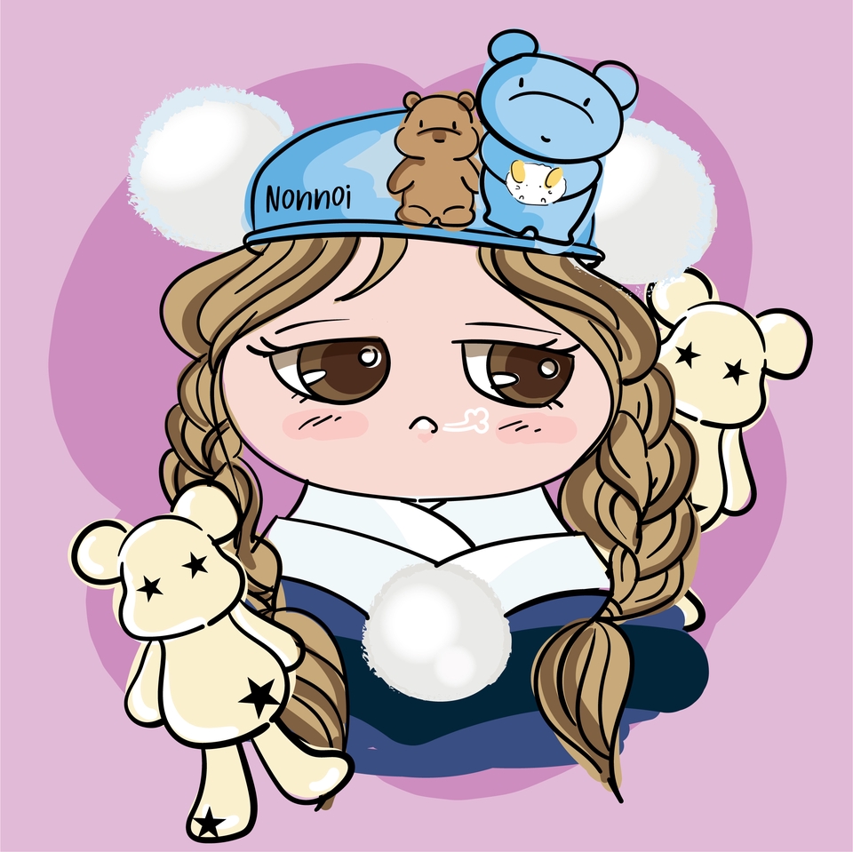 วาดแฟนอาร์ต - รับวาดรูป PFP- FanArt IDOL Game Charactor - 6