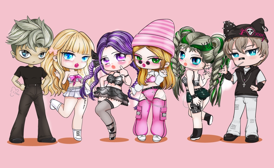 วาดแฟนอาร์ต - รับวาดรูป PFP- FanArt IDOL Game Charactor - 3