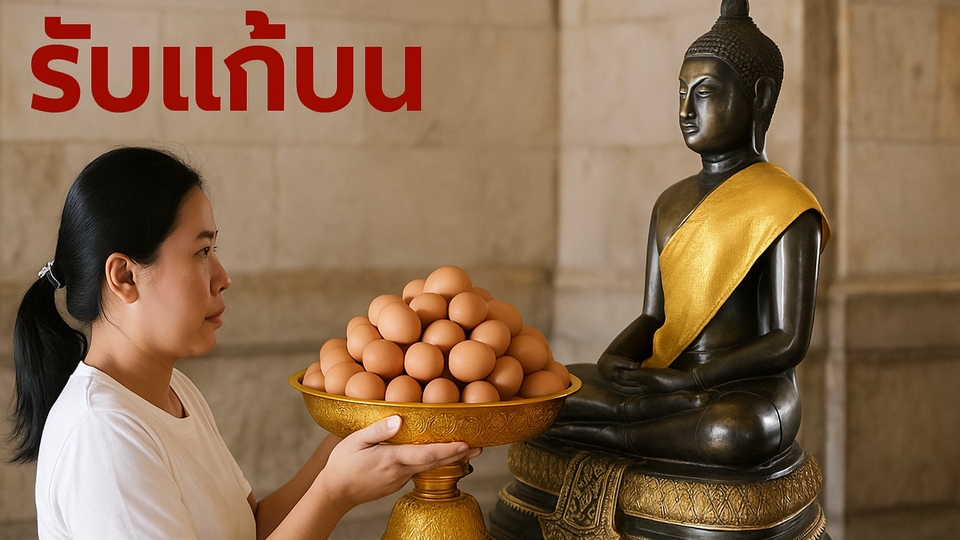 รับจ้างทำบุญไหว้พระถวายไข่