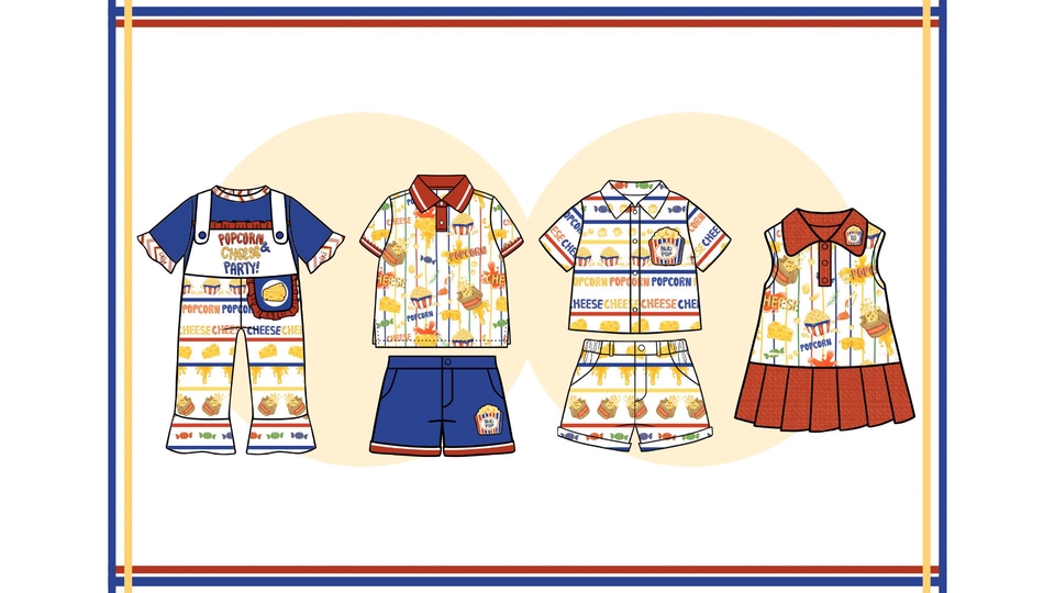 ออกแบบเสื้อผ้าเด็ก ออกแบบลายผ้า ลายผ้าเด็ก ลายการ์ตูน การ์ตูน คาแรคเตอร์