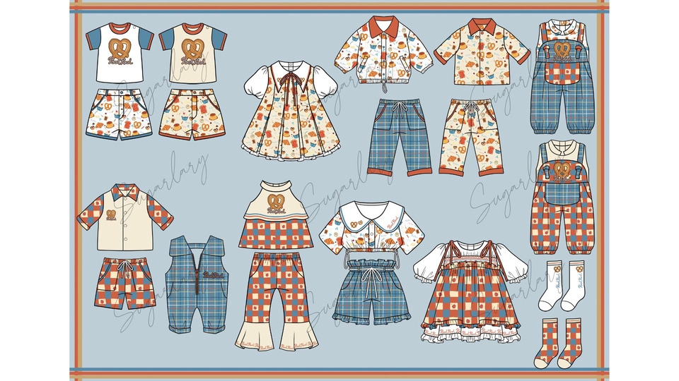 ออกแบบเสื้อผ้าเด็ก ออกแบบลายผ้า ลายผ้าเด็ก ลายการ์ตูน การ์ตูน คาแรคเตอร์