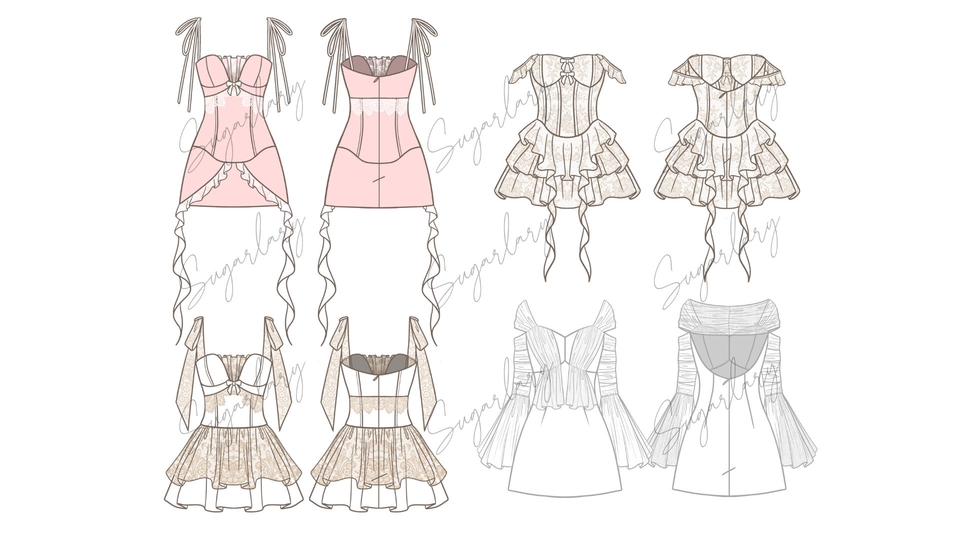 ออกแบบเสื้อผ้าแฟชั่น เสื้อผ้าผู้หญิง
เสื้อผ้าวัยรุ่น ออกแบบเดรส เดรส ชุดกระโปรง ชุดเซ็ท