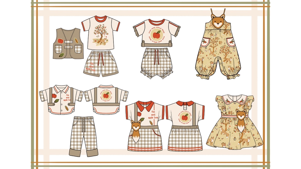 ออกแบบเสื้อผ้าเด็ก ออกแบบลายผ้า ลายผ้าเด็ก ลายการ์ตูน การ์ตูน คาแรคเตอร์