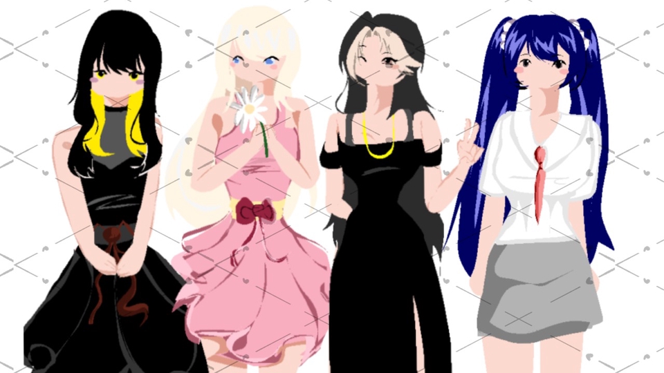 ตัวละครน่ารักๆ เอาไว้ตกแต่งหรือดูให้ชื้นใจราจะให้คุณสามารถบรีฟงานได้ ว่าอยากได้ชุดแบบไหน ทรงผมแบบไหน