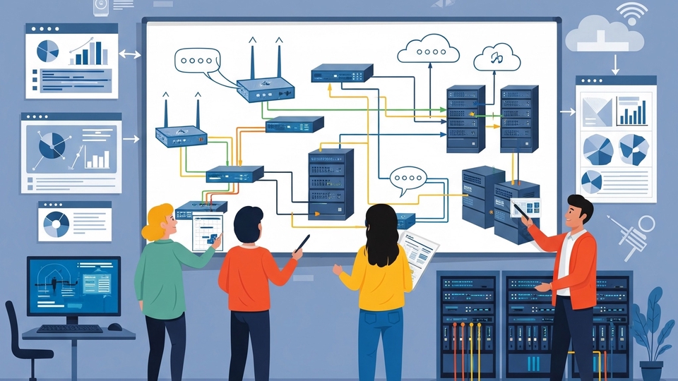 วางแผนและดำเนินงาน Network/Servers Infrastructure แบบครบวงจรด้วย solution สำหรับองค์กรหรือธุรกิจ
