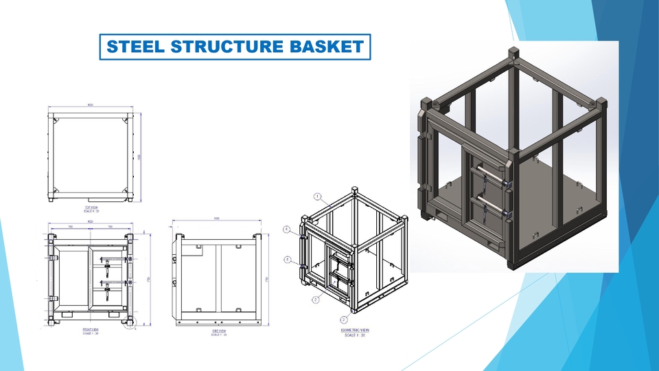 เขียนแบบวิศวกรรมและออกแบบโครงสร้าง - รับเขียนแบบ แก้แบบ ดราฟแบบ 2D 3D ด้วยโปรแกรม Solidworks, AutoCAD - 7