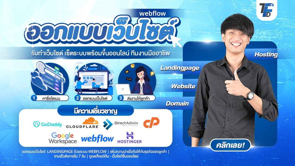รับออกแบบเว็บไซต์ Landingpage งานเร็ว เว็บสวย โดยทีมงานมืออาชีพ