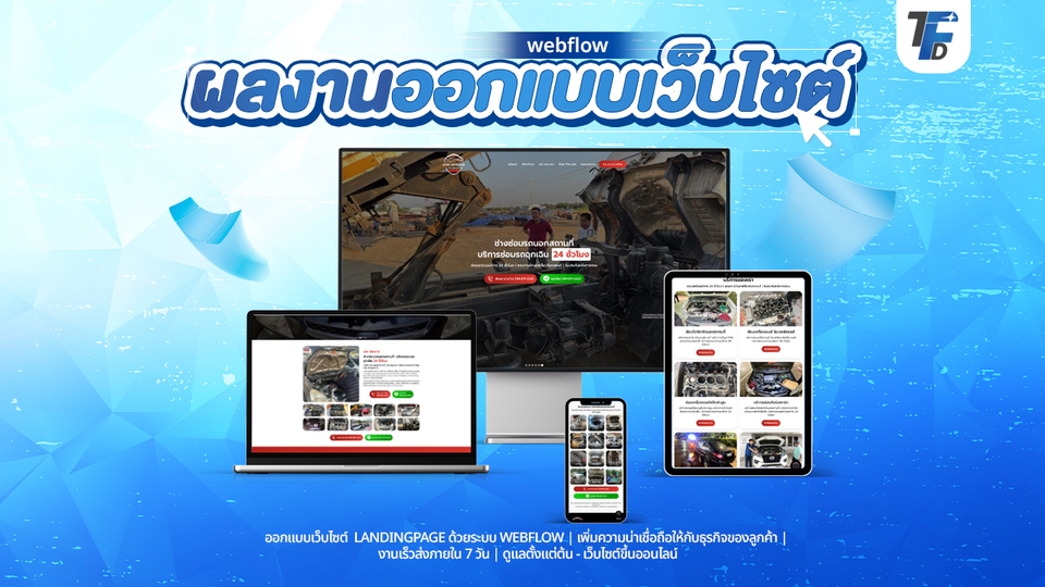 รับออกแบบเว็บไซต์ Landingpage งานเร็ว เว็บสวย โดยทีมงานมืออาชีพ