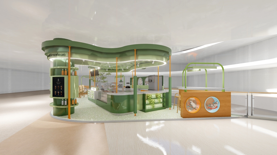ออกแบบร้านค้า3D perspective มุมมองสวยงาม