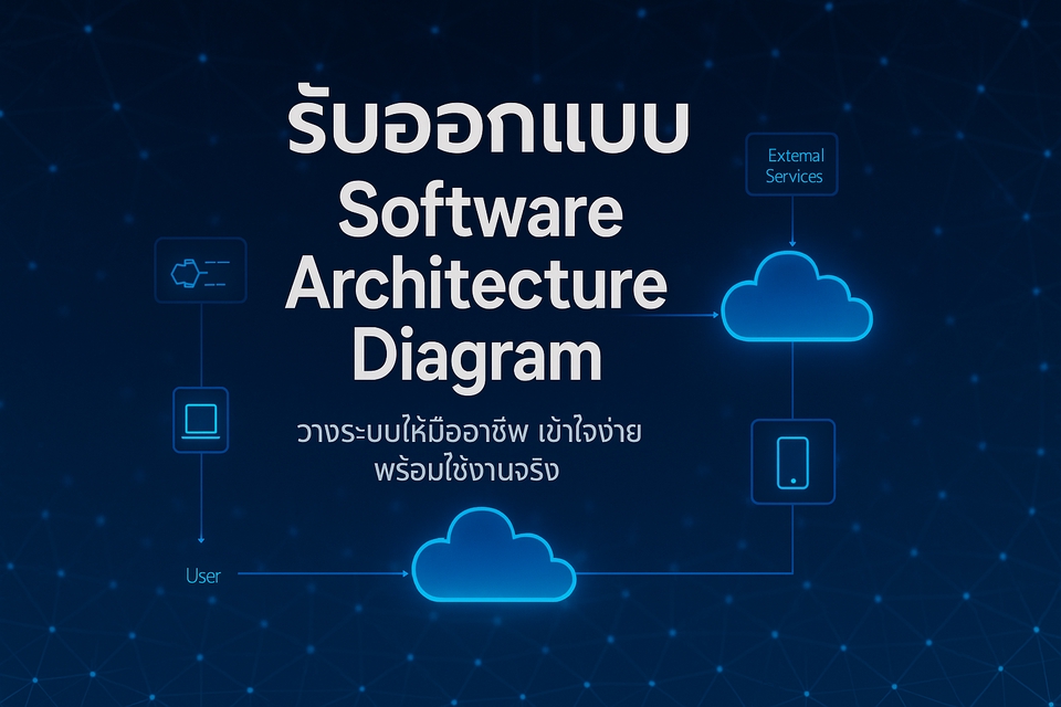 รับทำแอพมือถือ ออกแบบSoftware Architecture Diagram