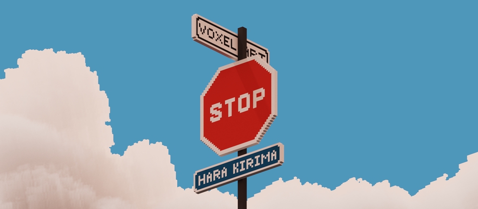 ทำโมเดล 3D - งานภาพ 3D Landscape Renders Pixel/voxel Art - 3