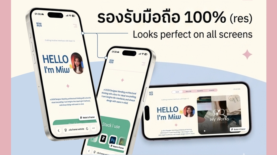 เว็บไซต์ที่รองรับ Mobile & Desktop (Responsive)