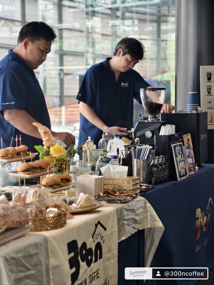 รับจัดเลี้ยงนอกสถานที่ - บริการรับจัดบูธกาแฟสดนอกสถานที่ รับจัดอีเว้นท์ งานประชุม-สัมนา งานแต่ง งานขาวดำ งานทำบุญบ้าน - 6