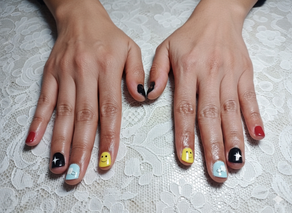 ทำเล็บนอกสถานที่: เล็บเจลสวยๆ ทำเล็บที่บ้าน น่ารักๆ ลายการ์ตูนเก๋ๆ ทั้งลายดาว ยิ้ม น่ารักมาก บริการทำเล็บที่บ้าน ราคาดี ช่างทำเล็บฟรีแลนซ์ฝีมือดี ล้างเล็บเจลที่บ้าน ทำเล็บสวยๆ ต้องลอง!