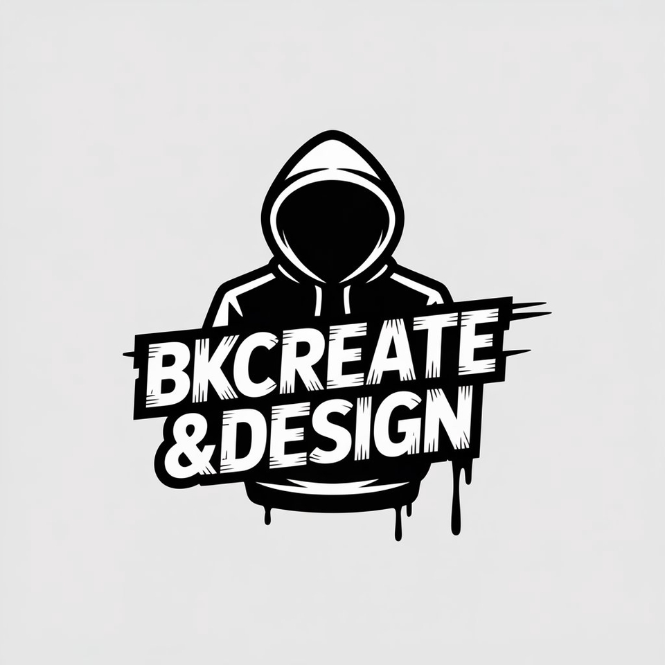 ออกแบบโลโก้ BKCREATE&DESIGN โลโก้ร้านค้า รับออกแบบโลโก้