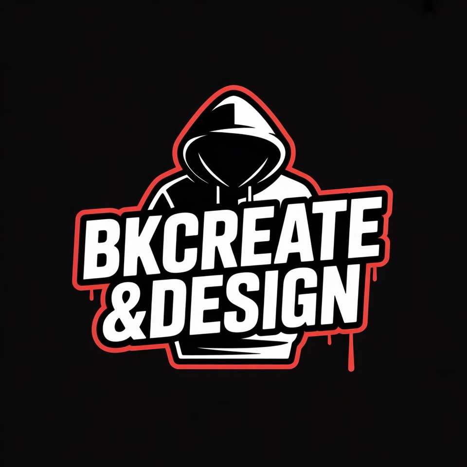 รับออกแบบโลโก้ BKCreate&Design โลโก้สไตล์สตรีท ออกแบบโลโก้ทันสมัย