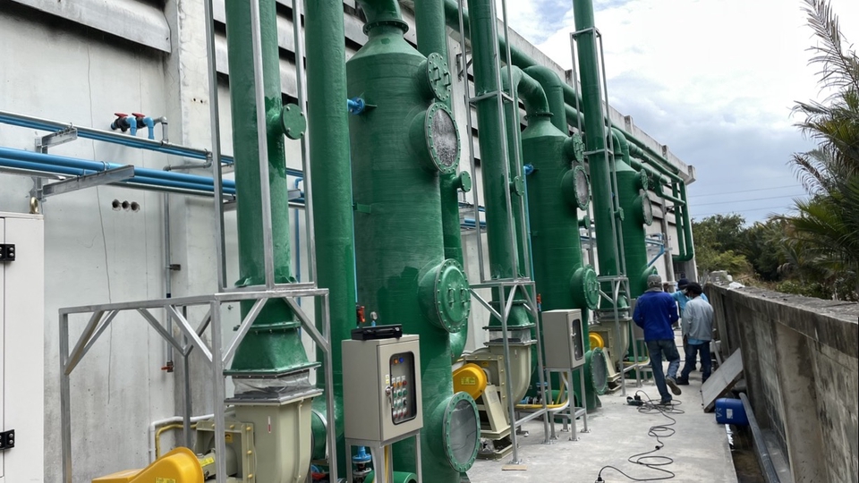 ระบบบำบัดไอกรด ด่าง กลิ่น สารเคมี