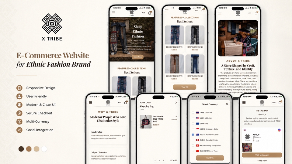 เว็บไซต์ Website ร้านขายเสื้อผ้า